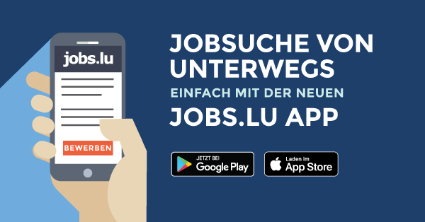 Jetzt gleich die neue jobs.lu app downloaden